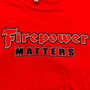 “Firepower Matters” Relentless Defender T-Shirt, Size-3XL